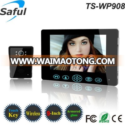 Saful 2.4GHz home security waterproof wireless two-way video intercom&7 inch monitor/9 inch monitor+outdoor camera