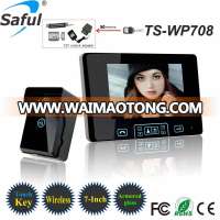 Saful 2.4ghz digital wireless support night vision intercom video door phone with gsm