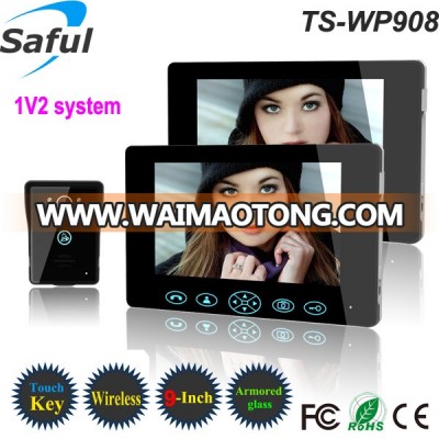 TS-WP908 7 inch/9 inch screen programmable wireless intercom doorbell rainproof